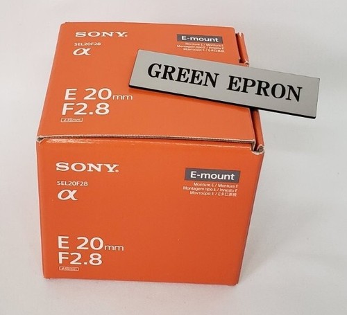 Sony digital camera prime - sony, lens